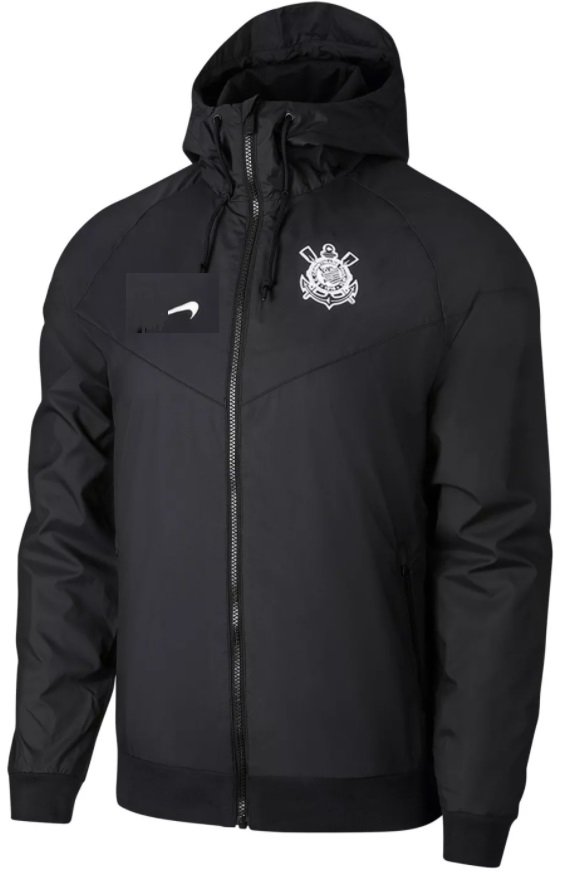 Jaqueta Corta vento Corinthians 2021 2022 preta